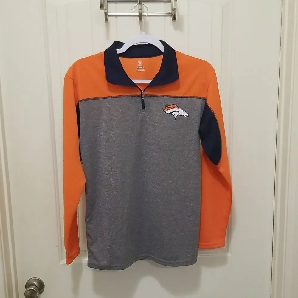 NFL Team Apparel Orange and Blue Jacket Women's size LARGE